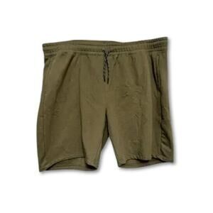 Z By Zella Freestyle Shorts Drawstring Fleece Blend Pockets Army Green M 2XL NWT